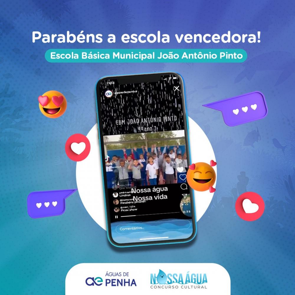 Penha - Conhecidos os vencedores do Concurso Cultural Minha Água