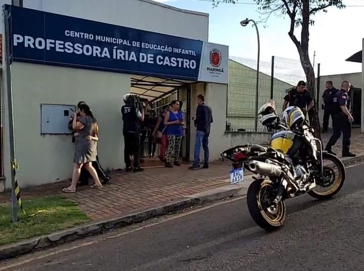Ameaça - Homem armado de uma faca é preso após invadir creche na cidade de Maringá no PR 