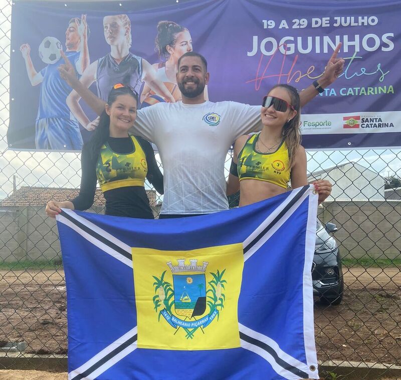 Balneário Piçarras – Dupla piçarrence é campeã no vôlei de praia dos 35º Joguinhos Abertos de Santa Catarina