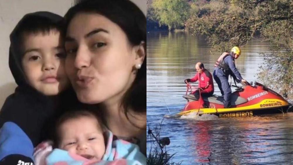 Porto União - Mãe e filhos desaparecidos são encontrados mortos dentro de veículo em rio