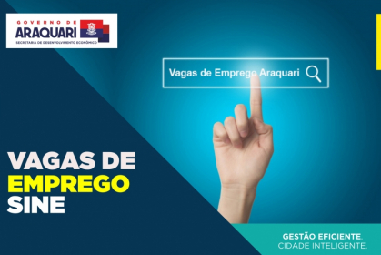Há Vagas: Sine de Araquari divulga oportunidades de emprego da semana