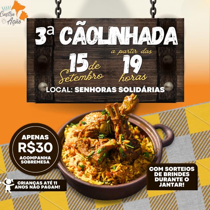 Convite para a 3ª Cãolinhada em Barra Velha