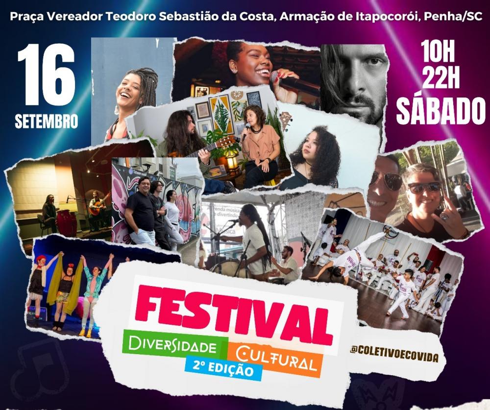 Penha - Festival Diversidade Cultural neste sábado em Armação do Itapocoroy 